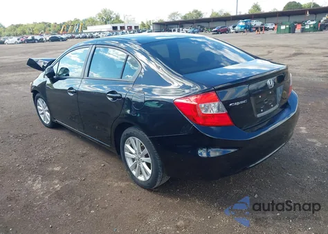 2012 Honda Civic Ex z USA, uszkodzony, nr VIN 19XFB2F87CE088568